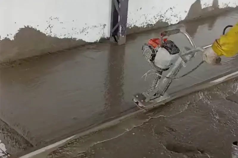 Concretagem com equipamento próprio