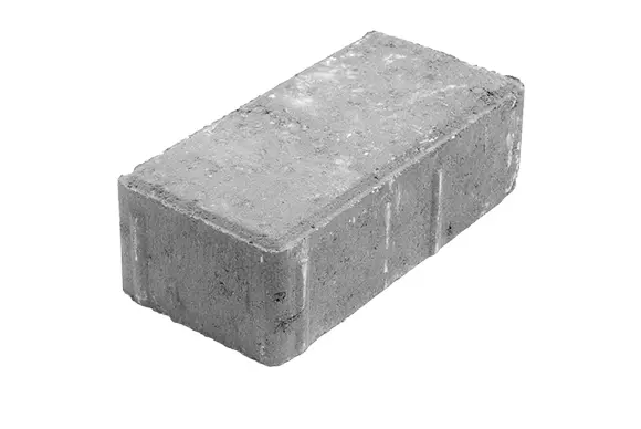 Piso retangular de concreto